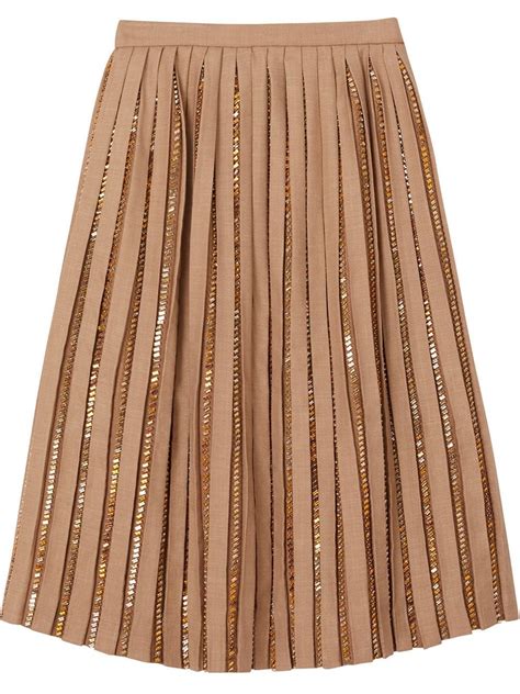 burberry plise skirt|burberry wool mini skirt.